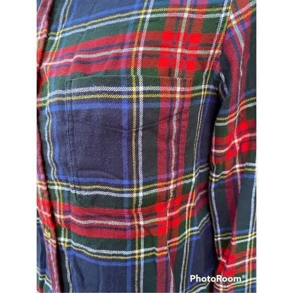 American Eagle Amazingly Soft Flannel Blue/Red Plaid Shirt‎ Size M - Picture 4 of 9